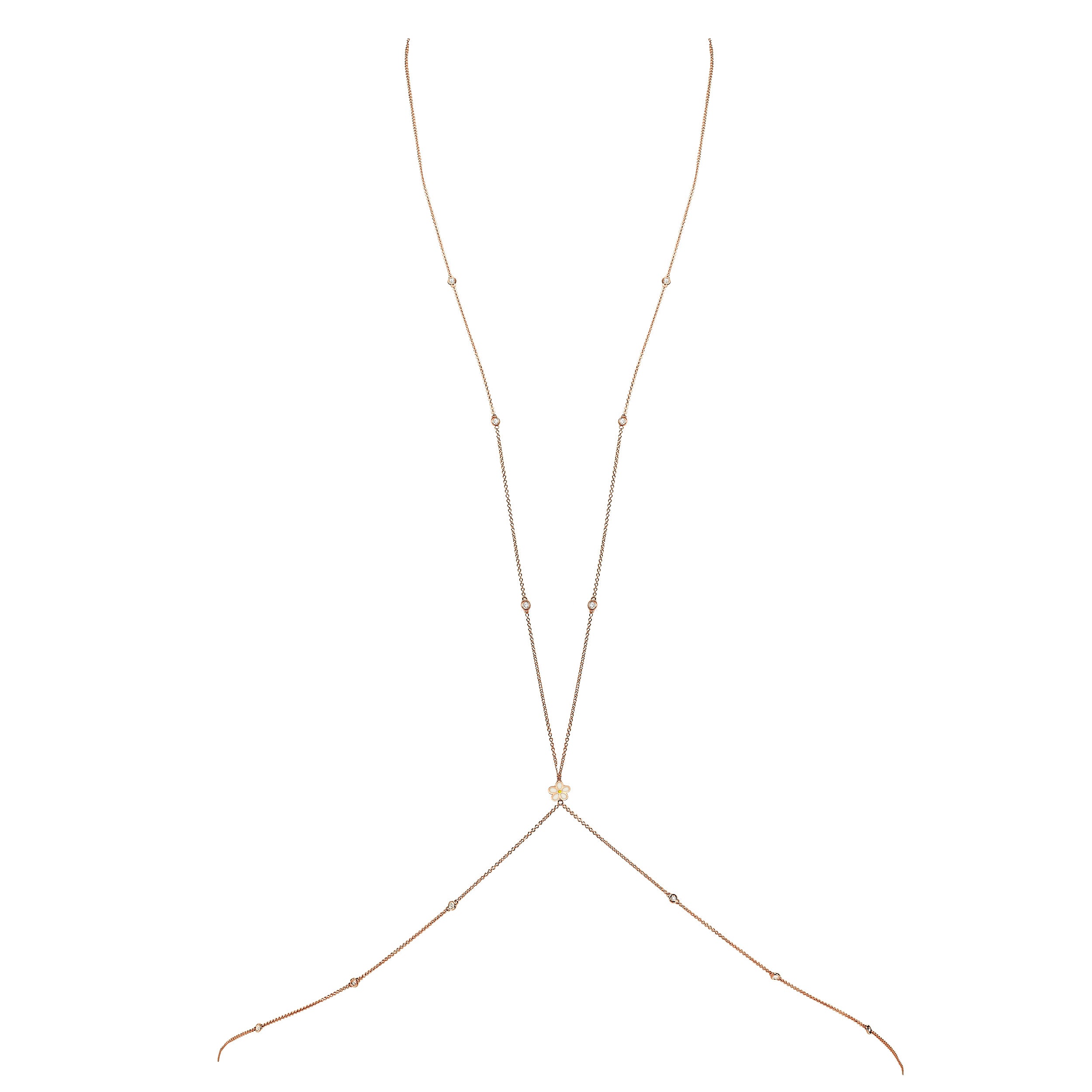 Floral Body Chain Jewelry for Women - Elegant Bohemian Belly Chain Accessory for Beach, Festival, and Party Outfits