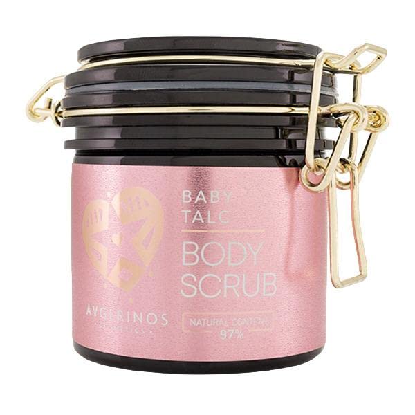 Natural Baby Talc Body Scrub 250ml - Gentle Exfoliation for Soft Skin | Perfect for Newborn Bath Time & Post-Diaper Care