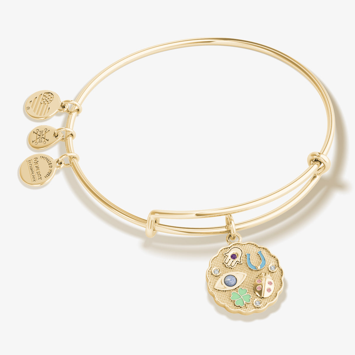 Abundant Blessings Charm Bangle Bracelet - Elegant Adjustable Sterling Silver Jewelry for Women | Perfect for Daily Wear, Gifts & Special Occasions