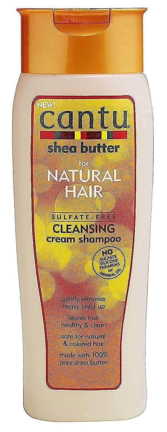 Cantu Sulfate-Free Shea Butter Cleansing Cream Shampoo for Natural Hair - 13.5 oz | Moisturizing & Nourishing Hair Care | Perfect for Dry, Curly & Coily Hair Types | Salon-Quality at Home
