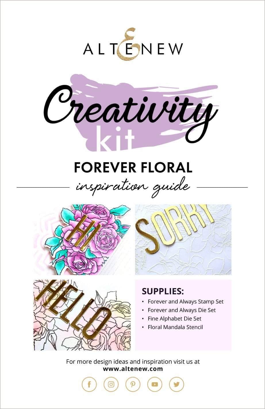Forever Floral Creativity Kit - DIY Flower Arrangement Set with Inspiration Guide - Perfect for Home Decor, Weddings & Crafting Projects