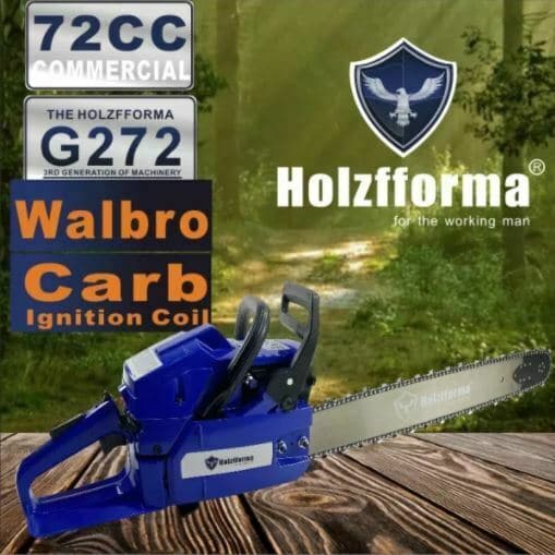 72cc Holzfforma G272 Gasoline Chainsaw Power Head - Compatible with Husqvarna 61, 268, 272 XP - Professional Forestry & Tree Cutting Tool for Wood Logging, Firewood, and Landscaping