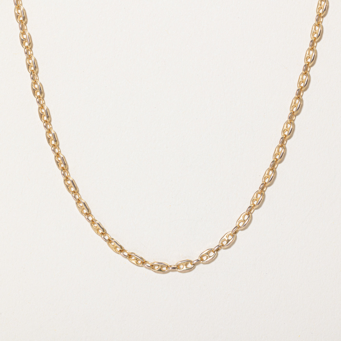 10K Yellow Gold Anchor Link Chain Necklace - 26 Inch Solid Gold Rope Chain for Men & Women - Perfect for Layering, Gifts & Everyday Wear