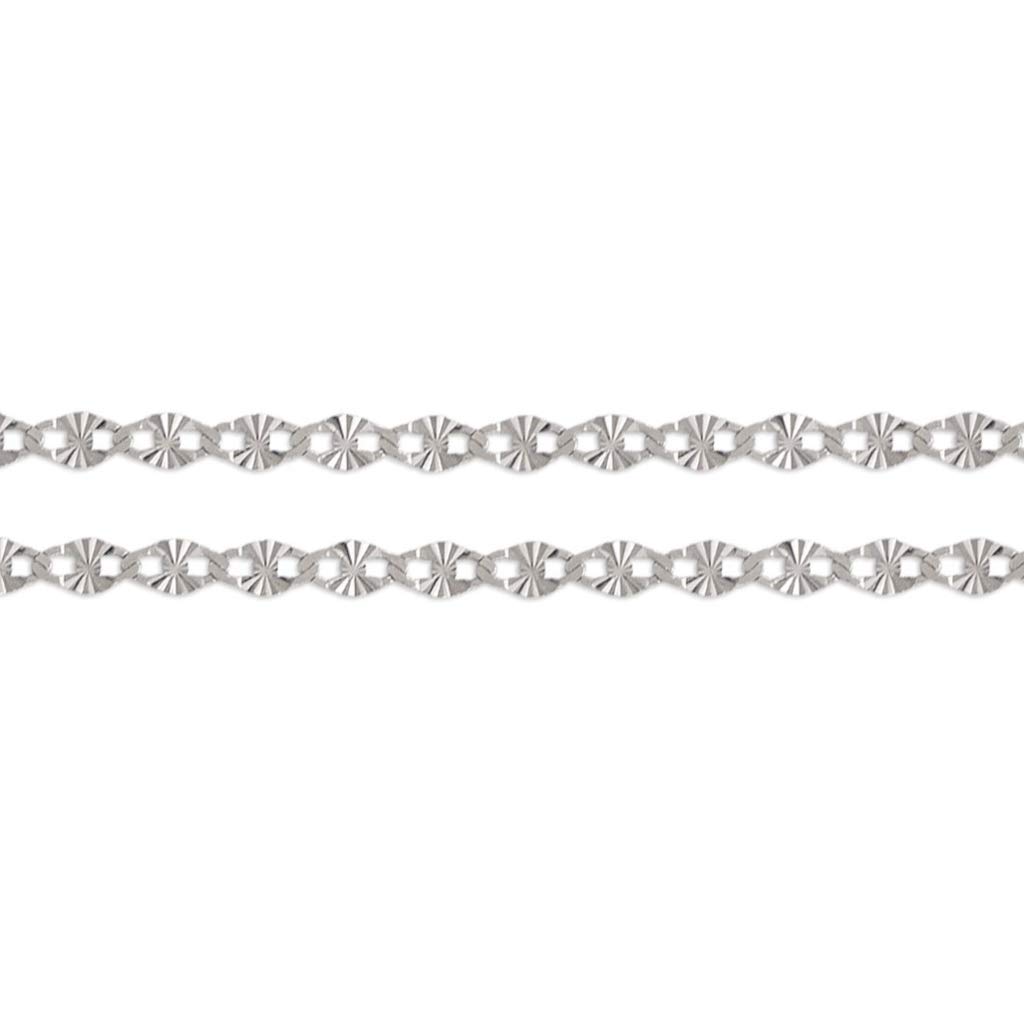 14K Gold Gucci Star Diamond Cut Chain Necklace - Italian Made Strong & Shiny Link Jewelry for Women & Men (16-24 Inches, 2.1-3.0mm Width) - Perfect Gift for Anniversary, Birthday & Special Occasions