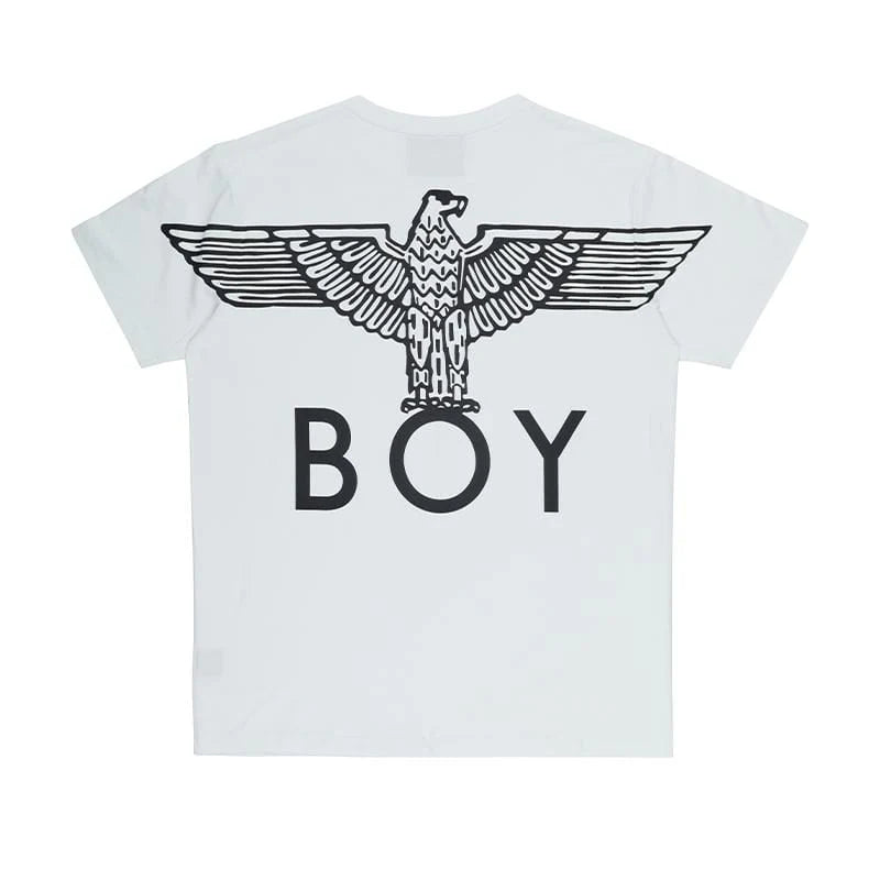 BOY EAGLE BACKPRINT KIDS T-SHIRT - Graphic Printed Cotton Tee for Boys | Cool Animal Design Casual Top for School, Play & Everyday Wear