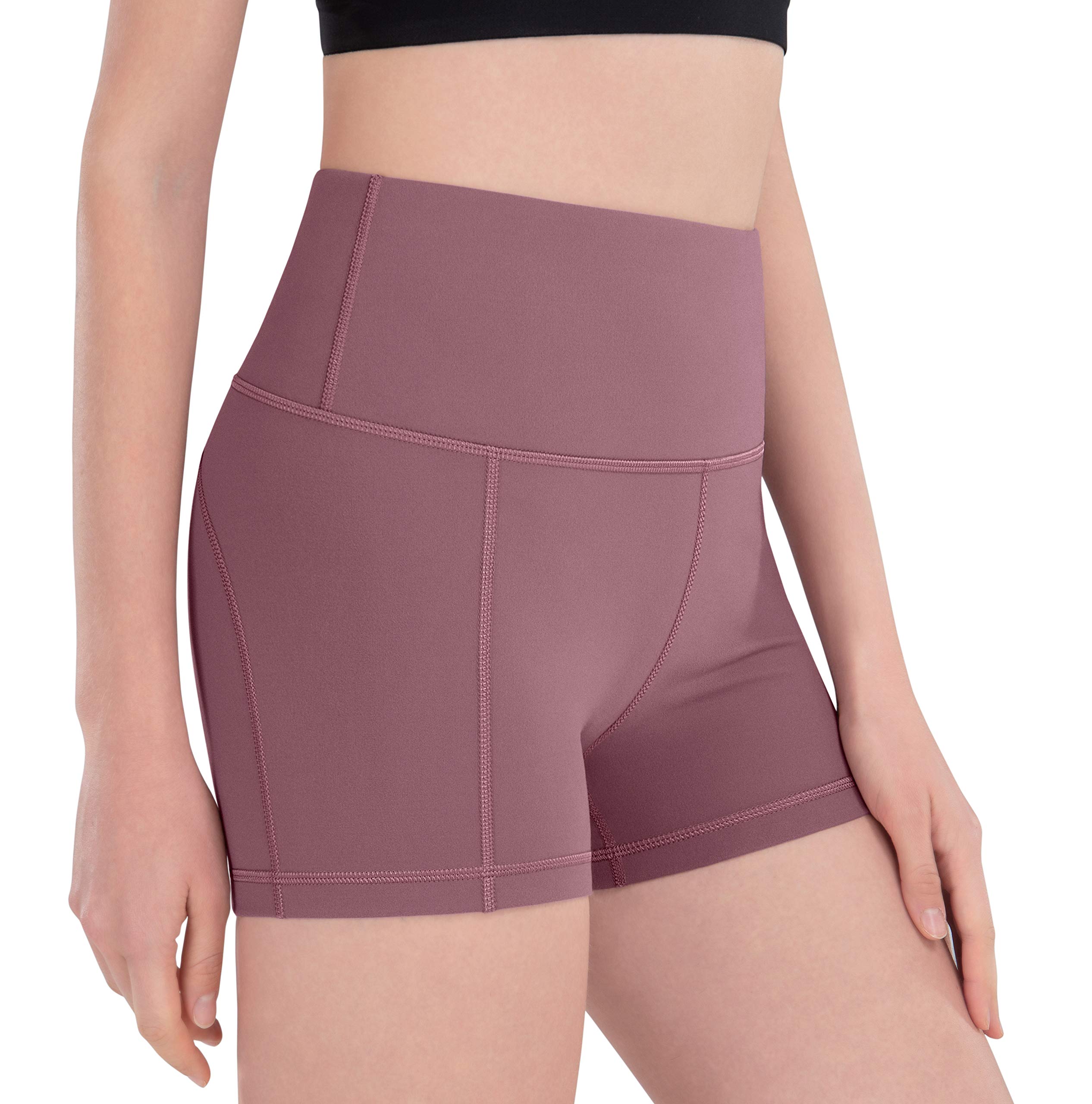 Espidoo Women's High Waist Workout Shorts - 4