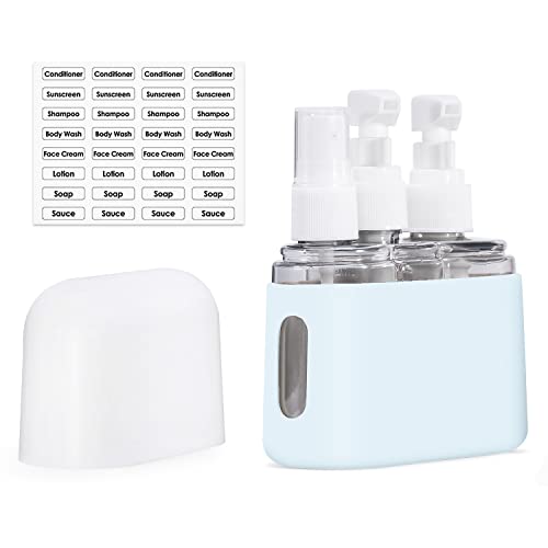 3-in-1 Leak Proof Travel Bottles Set - TSA Approved Toiletry Containers for Airplane Carry On | Portable Shampoo, Lotion & Cosmetic Storage | Perfect for Vacation, Gym & Business Trips