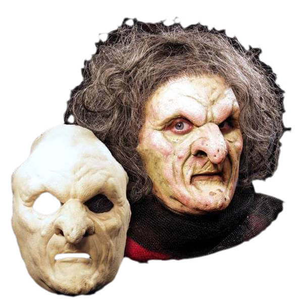 Scary Foam Latex Prosthetic Witch Mask for Halloween Costume - Perfect for Cosplay, Haunted Houses & Horror Parties