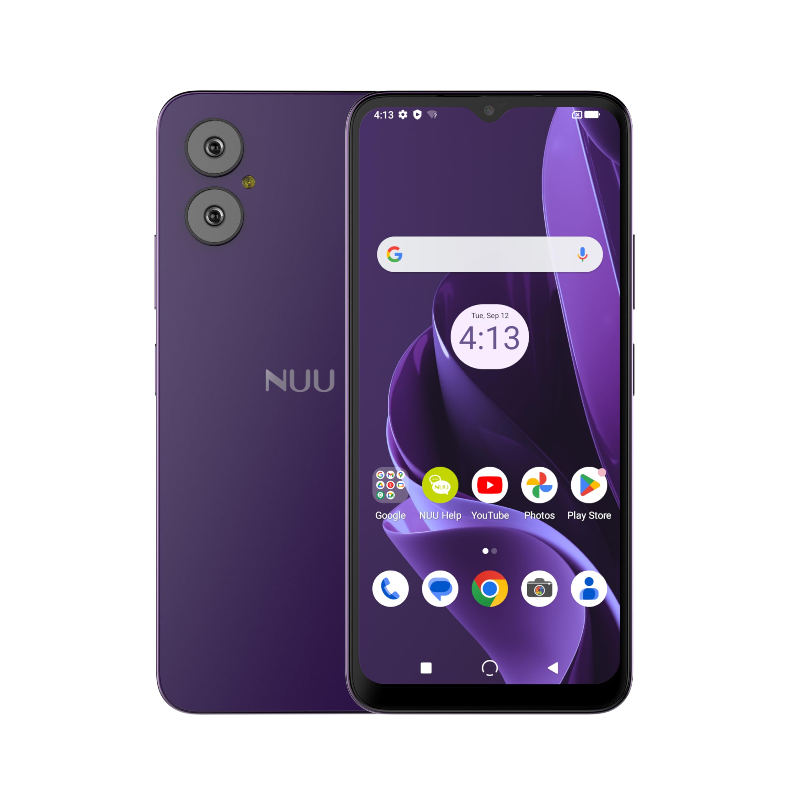 NUU A15 Unlocked Smartphone 4GB RAM 128GB Storage, 6.5