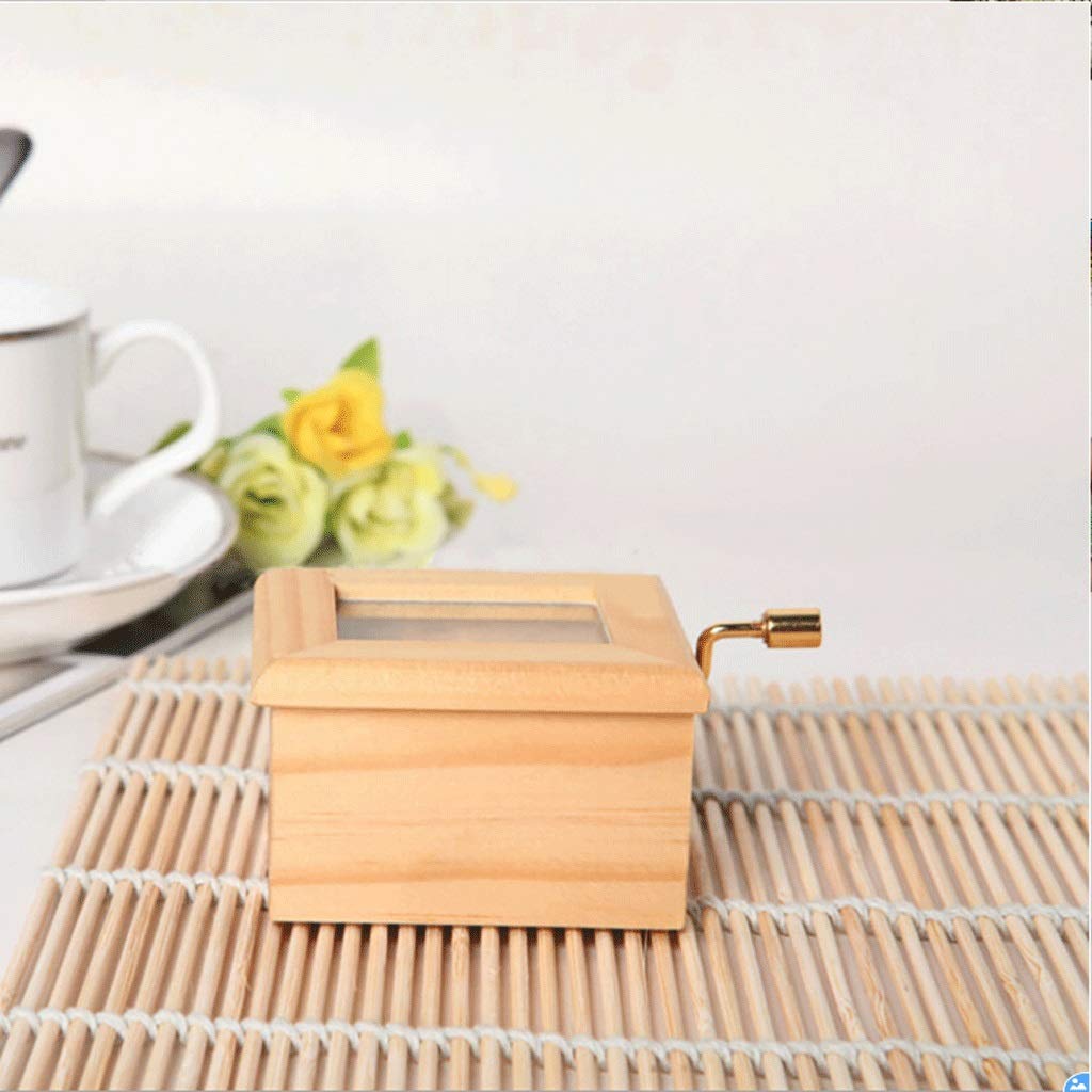 Hand-Carved Wooden Music Box - Birthday Gift & Home Decor for Romantic Moments