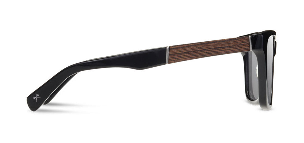 Shwood Canby XL Acetate Sunglasses - Black/Ebony Frame with Grey Polarized Lenses for UV Protection | Stylish & Durable for Outdoor Activities, Driving, Beach & Travel