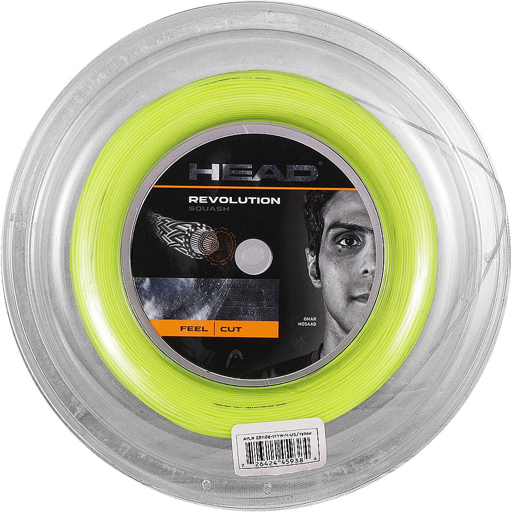 Head Revolution Squash String Reel - Premium Badminton & Tennis String for Enhanced Performance - Perfect for Competitive Play & Training Sessions