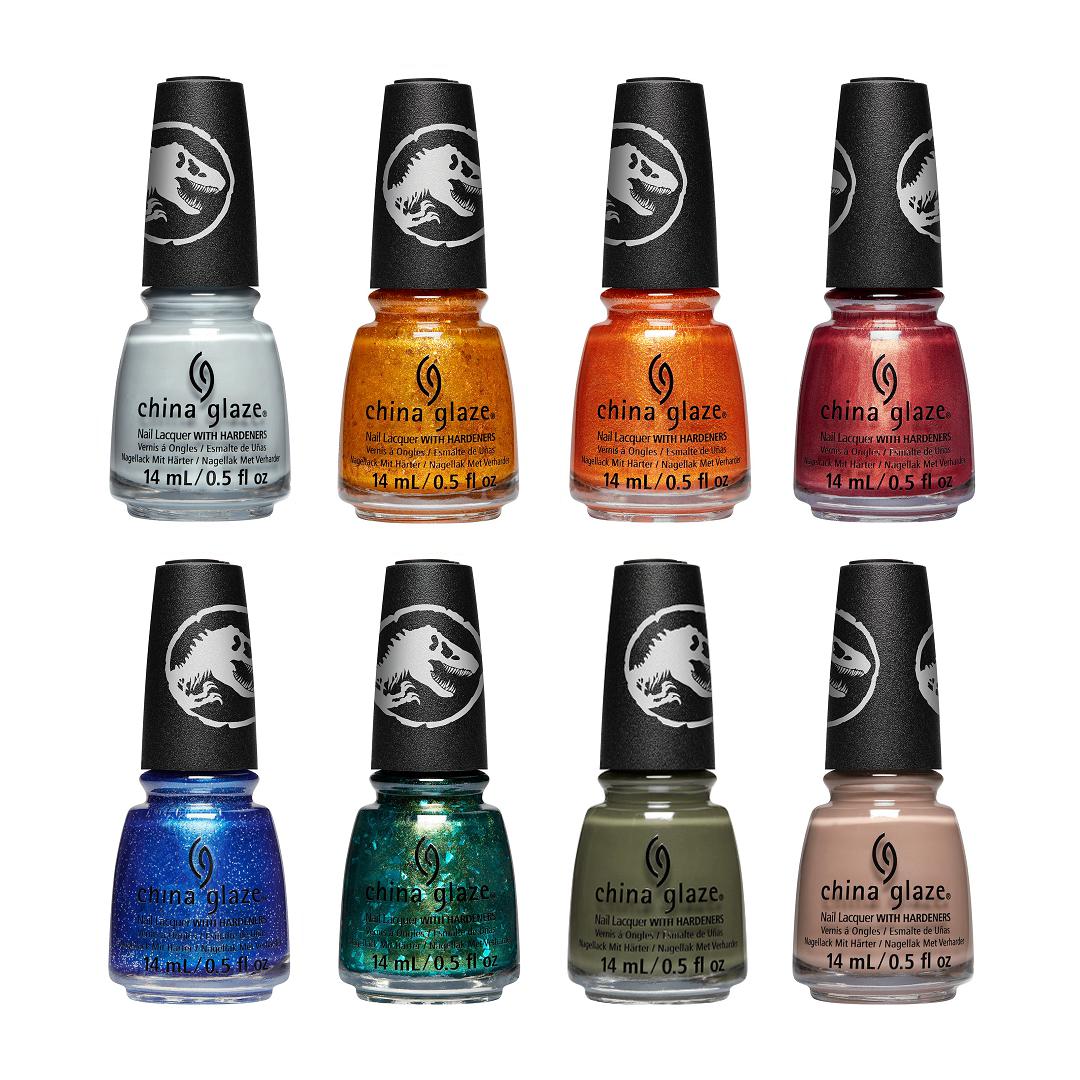 China Glaze Jurassic World Dominion Collection Nail Polish Set - High-Quality, Long-Lasting Colors for Cosplay, Movie Nights & Dinosaur-Themed Parties