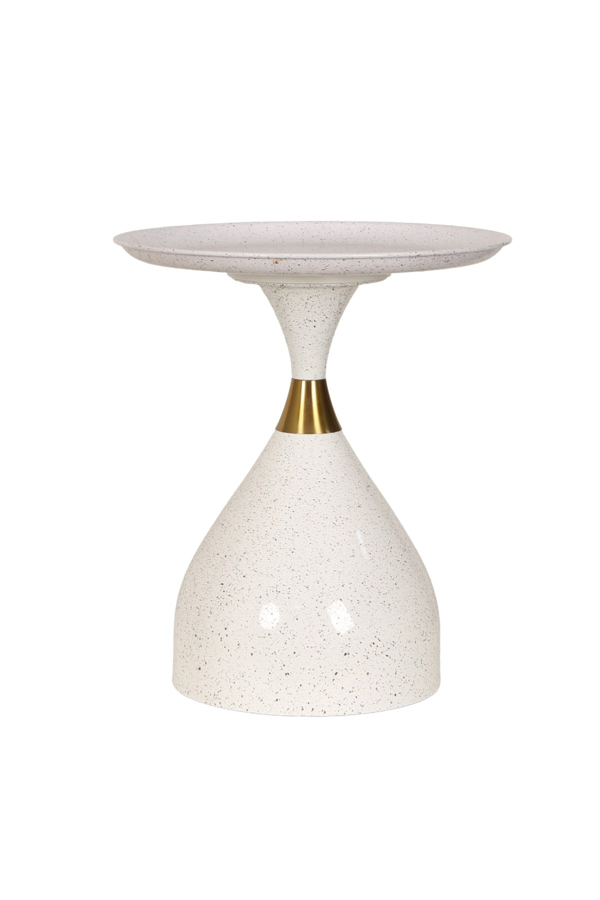 Modern White Accent Table - Elegant Side Table for Living Room, Bedroom & Office - Perfect for Home Decor & Small Spaces
