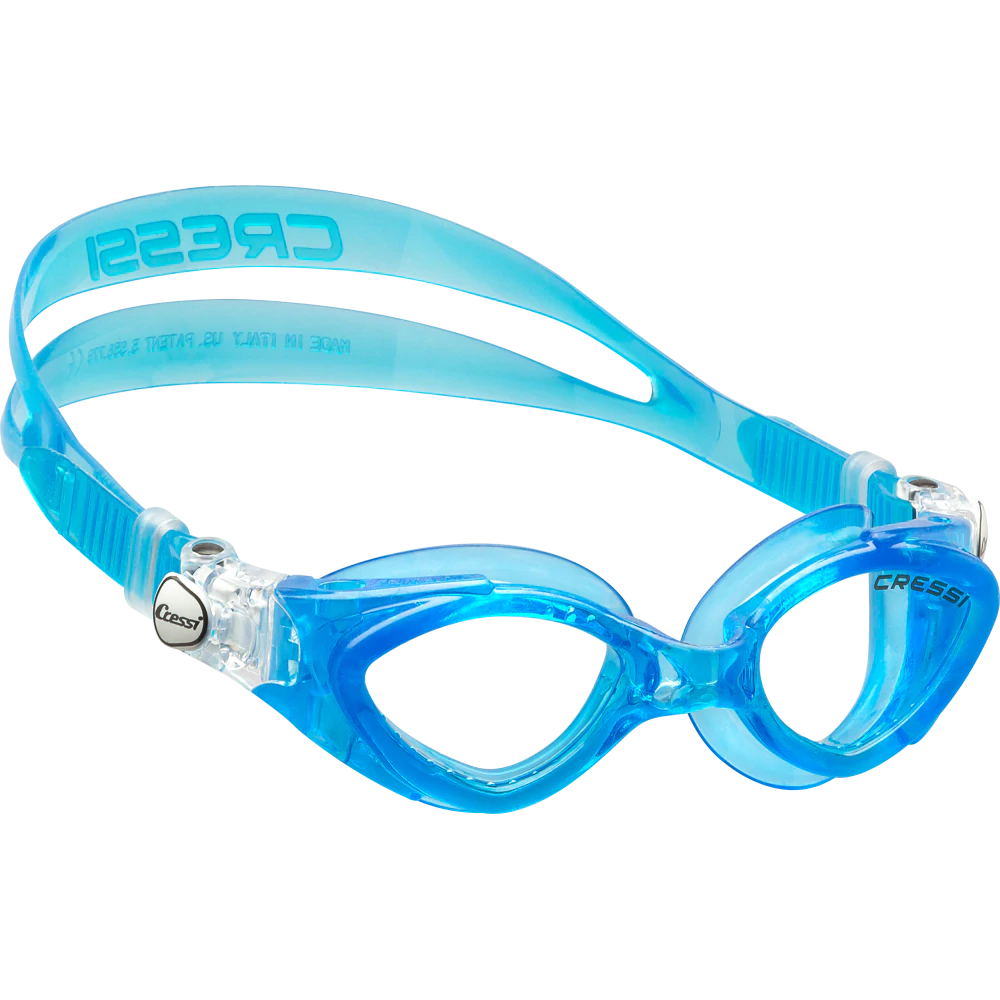 Cressi King Crab Light Blue Snorkeling Mask - Comfortable & Durable for Scuba Diving, Snorkeling, and Underwater Adventures