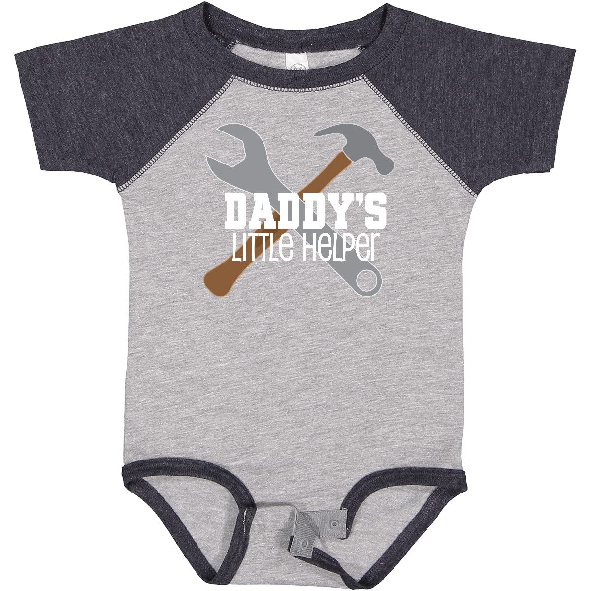 Inktastic Daddy's Little Helper Tool Set Baby Bodysuit - Cute Construction Theme Outfit for Infants & Toddlers - Perfect for Father's Day, Family Photos & Playtime