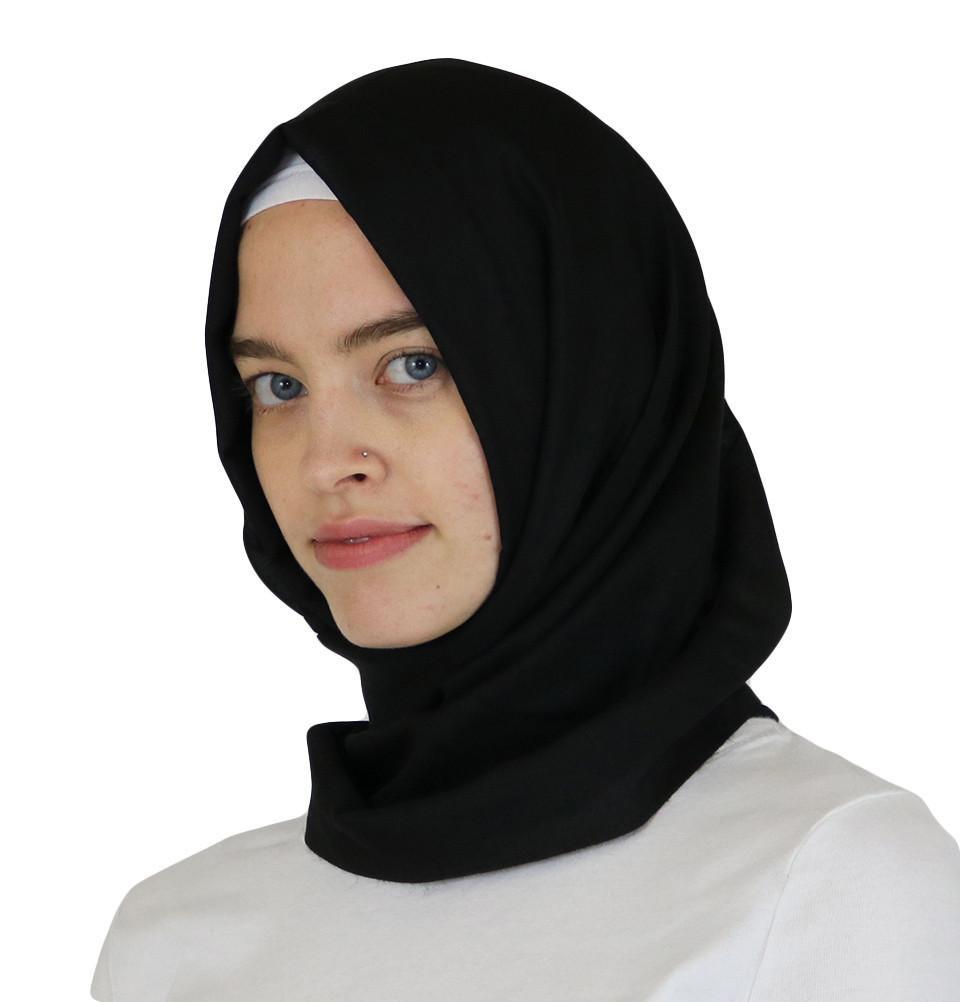 Aker Ince Premium Muslim Hijab Shawl Scarf #311 Black - Modest Fashion for Women, Prayer, Daily Wear & Special Occasions