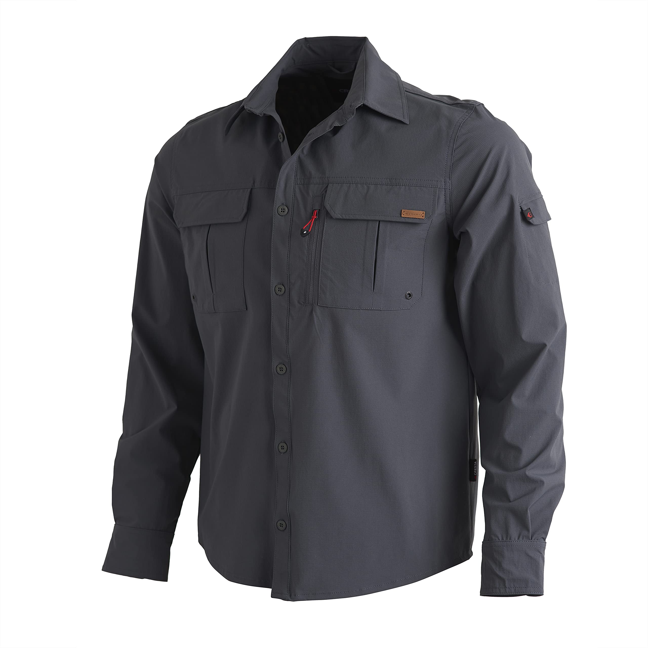 CRESTA Men's Breathable Outdoor Shirt - Lightweight Quick-Dry Hiking & Camping Shirt for Summer Adventures
