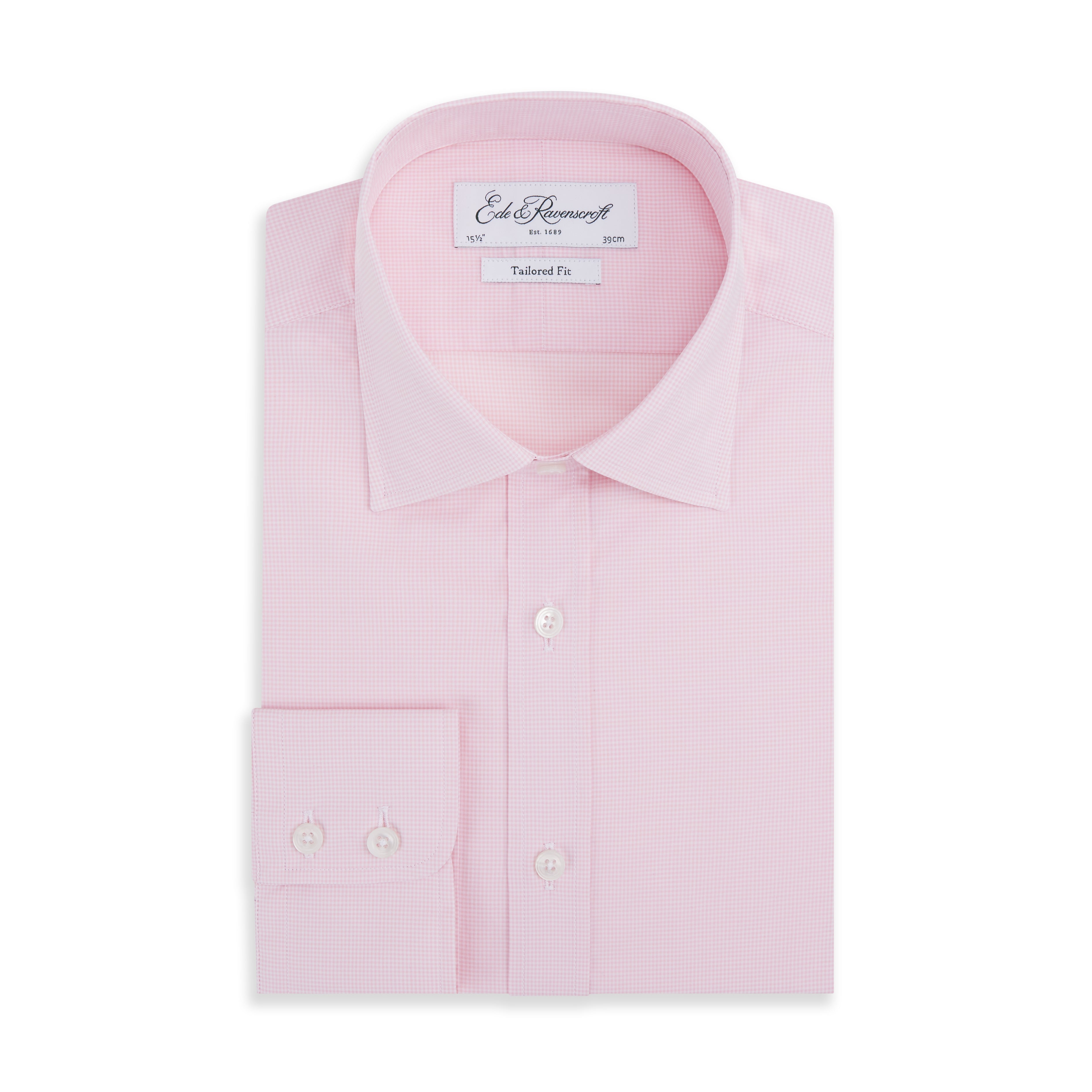 Alex Pink & White Micro Gingham Check Shirt for Women - Casual Button Down Shirt for Spring Summer Outfits, Office Wear and Date Nights