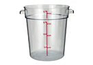 4QT Clear Round Food Storage Container - Airtight & Stackable for Kitchen Pantry Organization | Perfect for Meal Prep, Leftovers & Bulk Food Storage