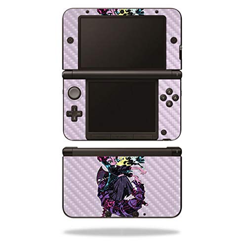 Premium Carbon Fiber Skin for Nintendo 3DS XL (2012-2014 Model) - Dragon Girl Design | Protective & Durable Textured Finish | Easy to Apply & Remove | Made in USA | Perfect for Gaming Protection & Style Customization