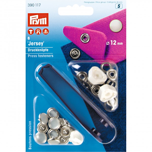 Prym 12mm Non-Sew Press Fasteners Pearl Buttons - Perfect for DIY Crafts, Clothing, and Accessories