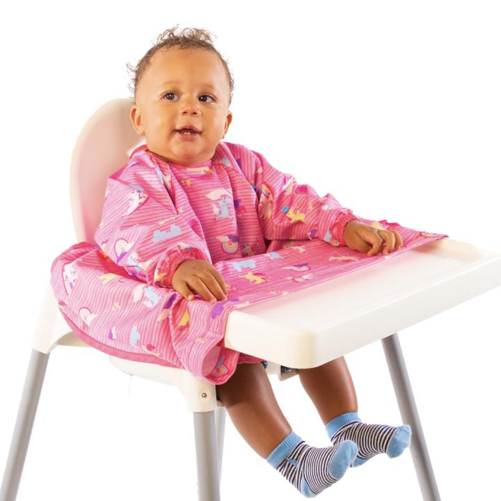 BIBaDO Award-Winning Baby Weaning Coverall Bib - Waterproof & Adjustable for Messy Mealtime - Perfect for Infants & Toddlers Learning to Eat Independently