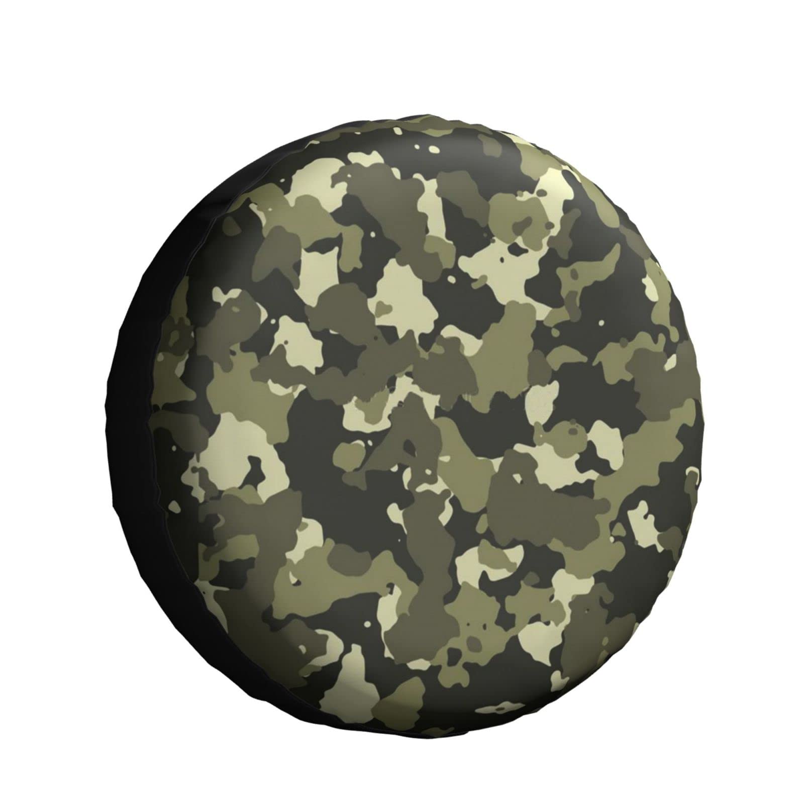 Woodland Camo Waterproof Spare Tire Cover - Dustproof & UV Resistant Wheel Protector for Trailers, RVs, SUVs (Fits 14 Inch Tires) | Perfect for Off-Road Adventures & Outdoor Camping