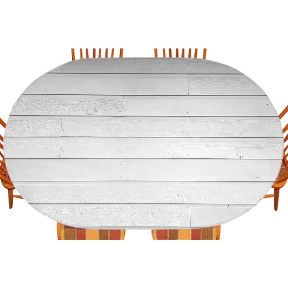 Premium Oval Tablecloth for Indoor Dining & Outdoor Patio - Waterproof & Wrinkle-Resistant 48x68 Inch Rectangular Table Cover - Perfect for Dinner Parties, Weddings, and Holiday Celebrations