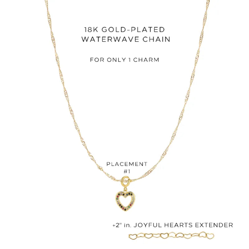 Simple Charm Necklace for 1 Pendant - Elegant Minimalist Jewelry Gift for Women - Perfect for Everyday Wear & Special Occasions