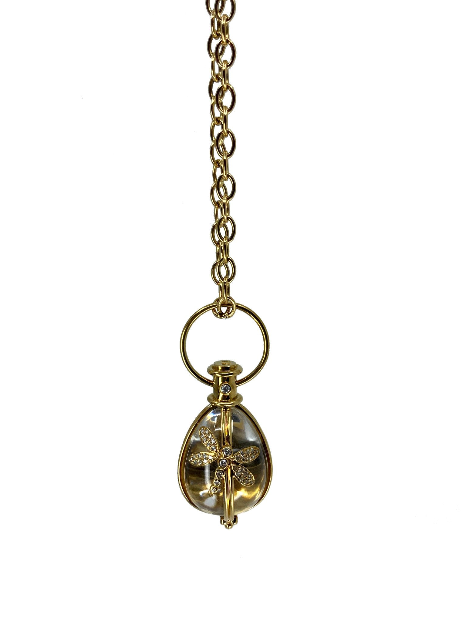 18K Gold Diamond Dragonfly Pendant Necklace for Women - Elegant Jewelry Gift for Birthday, Anniversary & Special Occasions