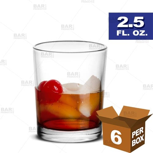 BarConic® 2.5 oz Shot Glasses Set of 6 - Perfect for Parties, Bars, and Home Entertaining