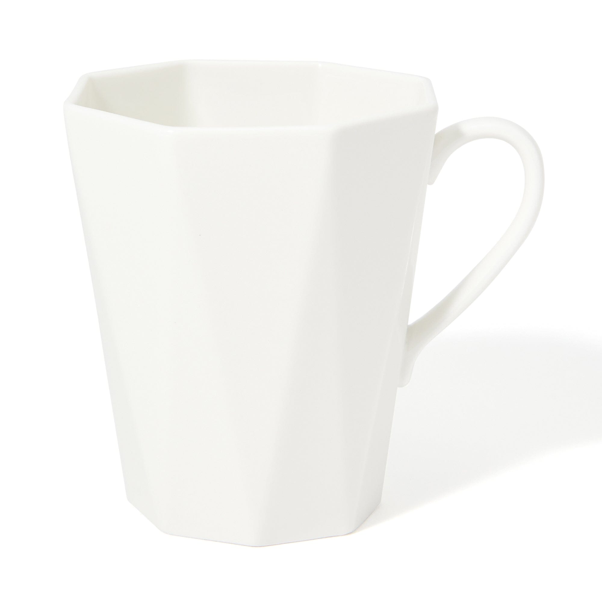 Premium Octagon Blanche Mug - Elegant White Ceramic Coffee Cup for Home, Office & Gifts - Perfect for Tea, Coffee & Hot Beverages