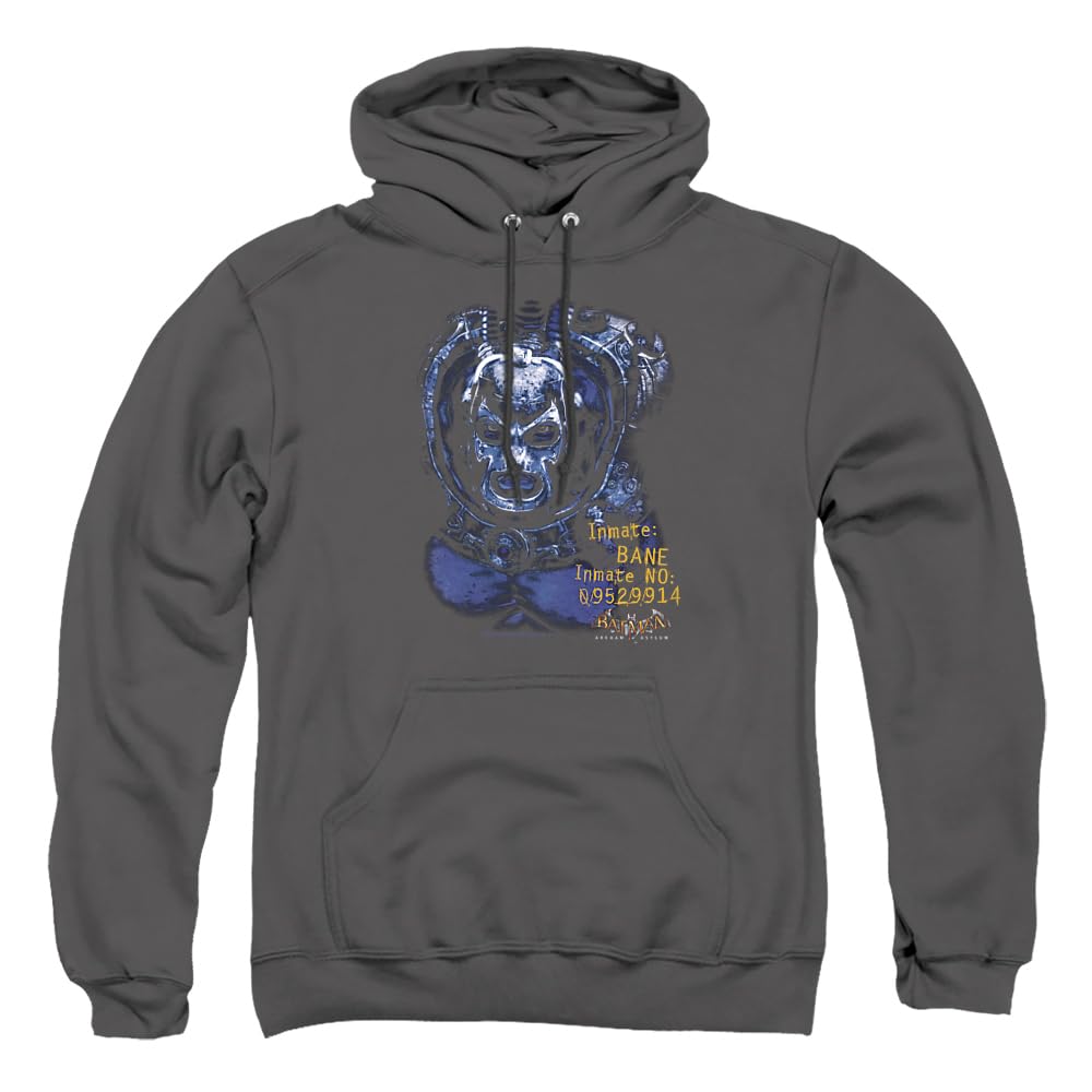 Trevco Batman Arkham Bane Unisex Adult Pullover Hoodie - Superhero Costume & Casual Wear for Cosplay, Halloween, and Everyday Fashion