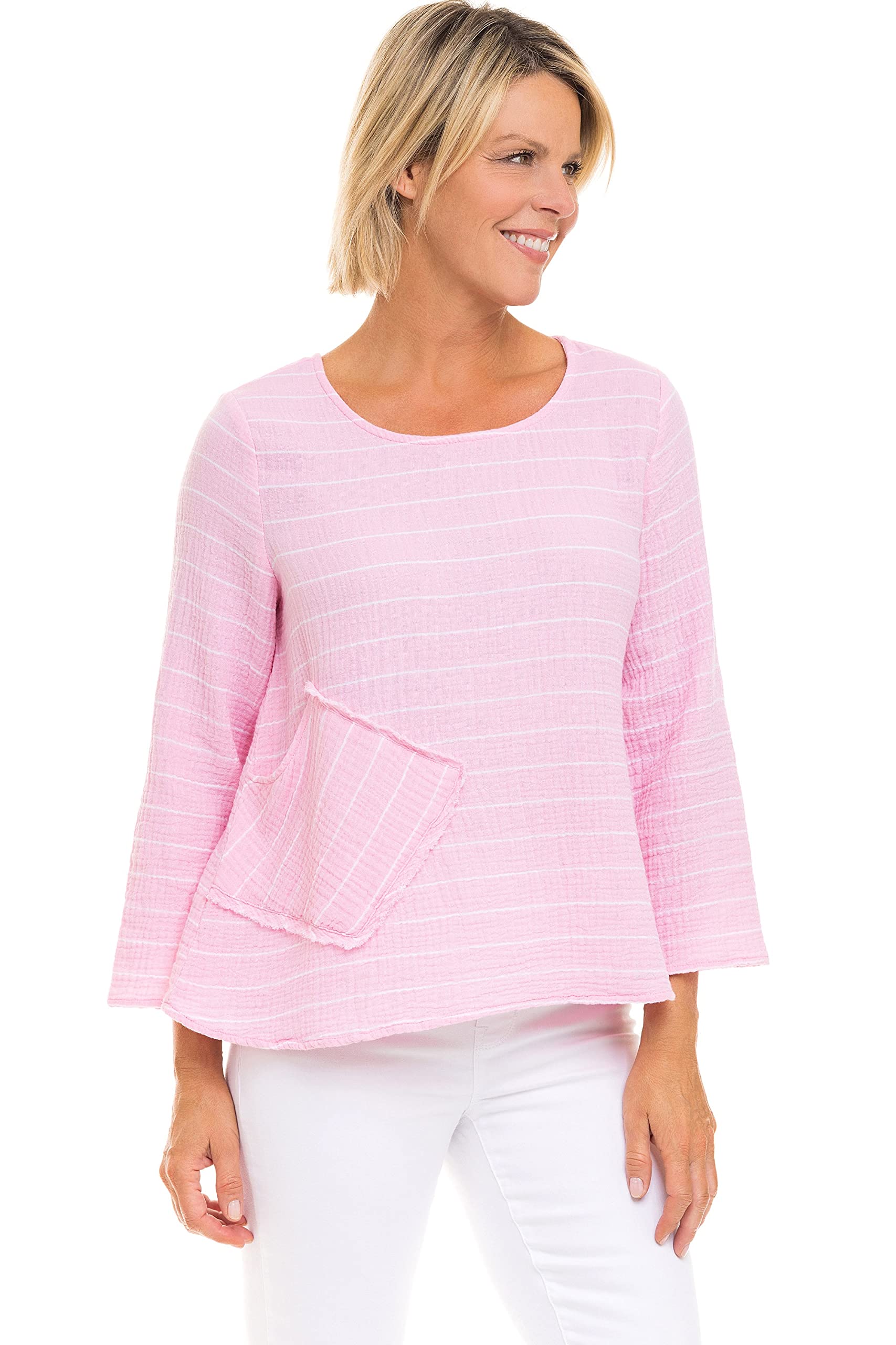 Habitat Striped Double Cloth Pullover Sweatshirt - Cozy Casual Wear for Men & Women | Perfect for Fall, Winter & Outdoor Activities