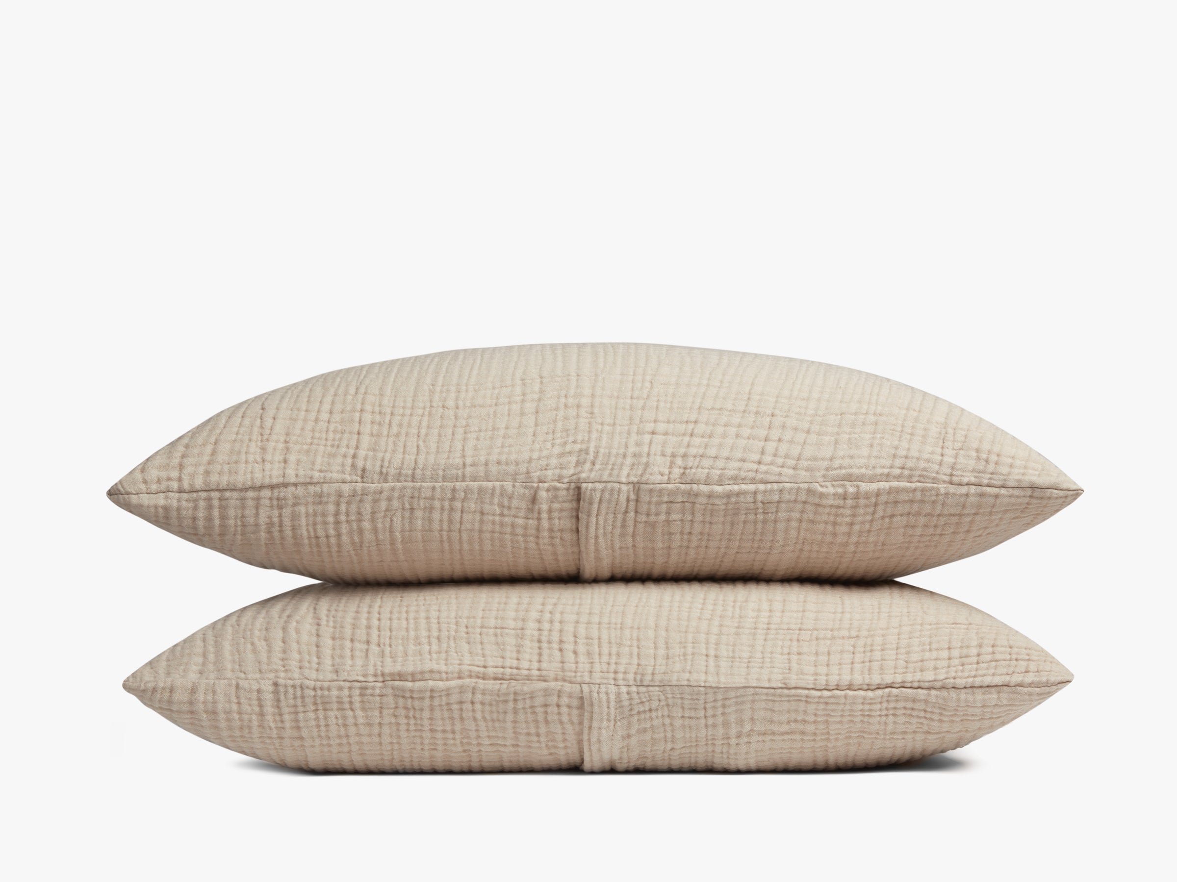 Organic Cloud Cotton Sham Set (Natural) - Soft & Breathable Pillow Covers for Bedroom, Hotel, or Guest Room Decor