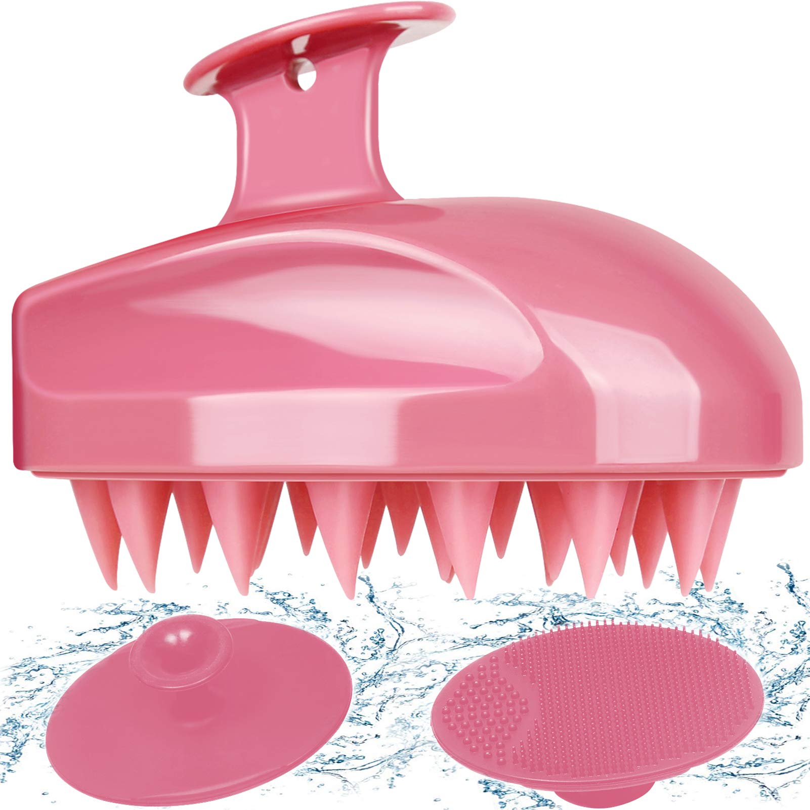 3-in-1 Scalp Massager & Facial Brush - Soft Silicone for Hair & Skin Care - Perfect for Shower & Spa