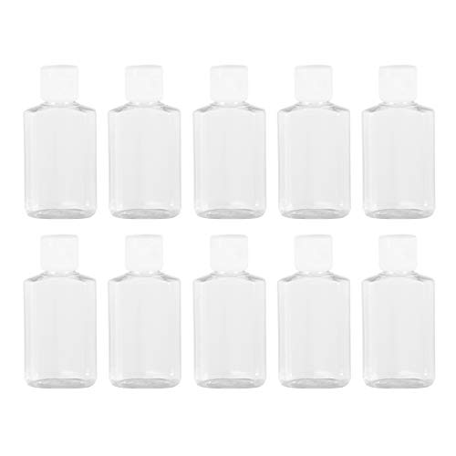 20Pcs Hexagonal Clamshell Bottles - 60ml Refillable Toner Containers for Skincare, Travel & DIY Cosmetics | Perfect for Women's Beauty Routine & Gift Packaging