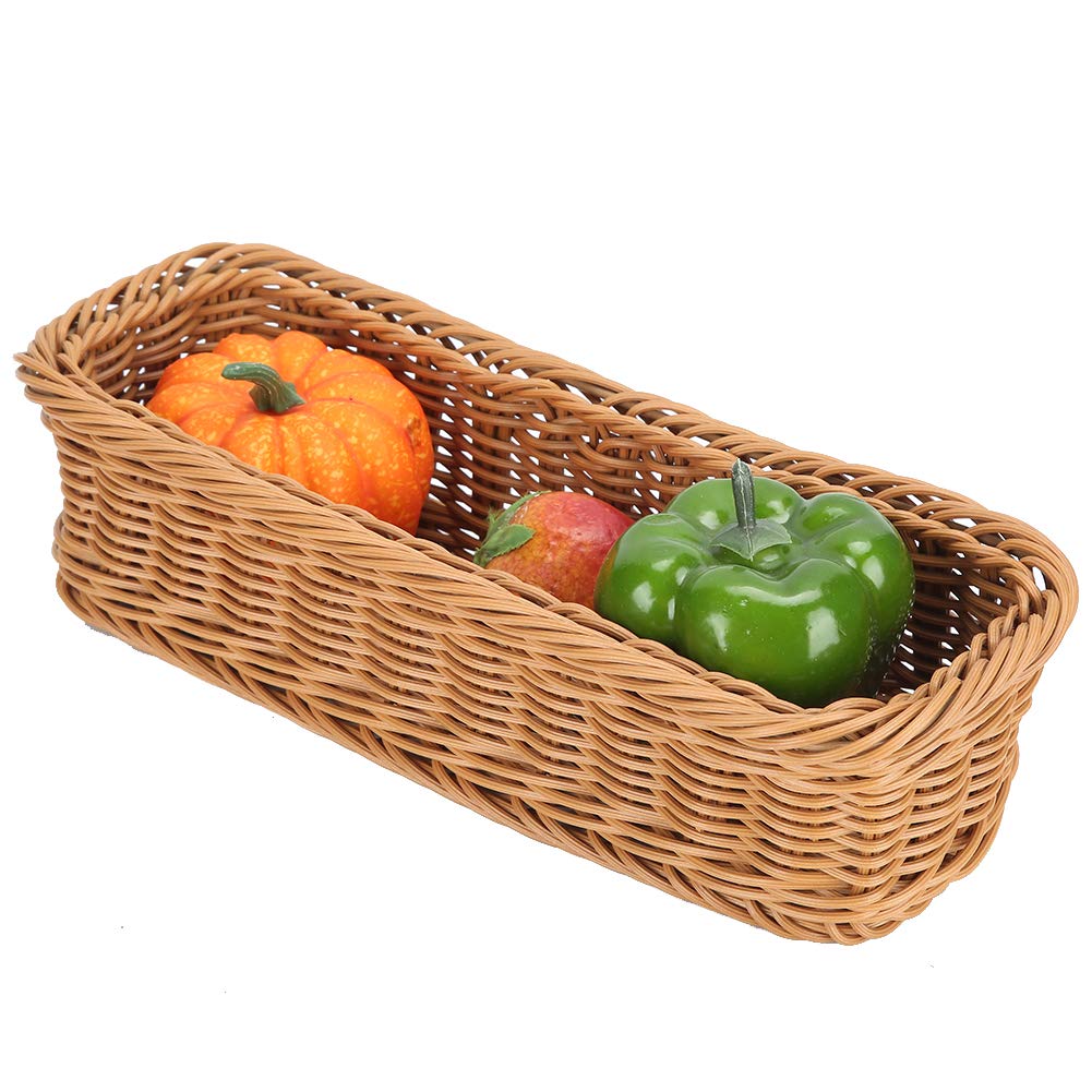 Vbestlife Large Brown Storage Basket for Tableware - Organizer for Forks, Spoons, Knives & Chopsticks (11