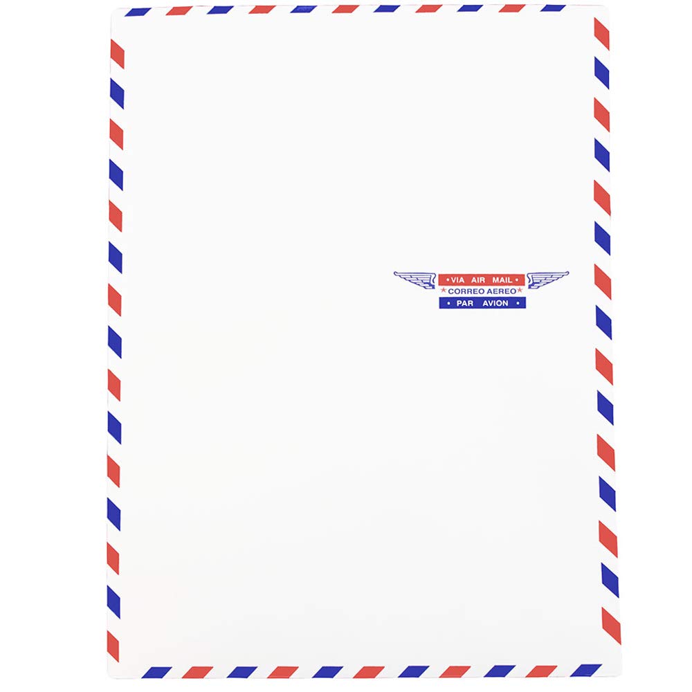 JAM PAPER 9 x 12 Airmail Envelopes - White - Bulk Pack of 250 - Perfect for Mailing Letters, Invitations & Business Correspondence