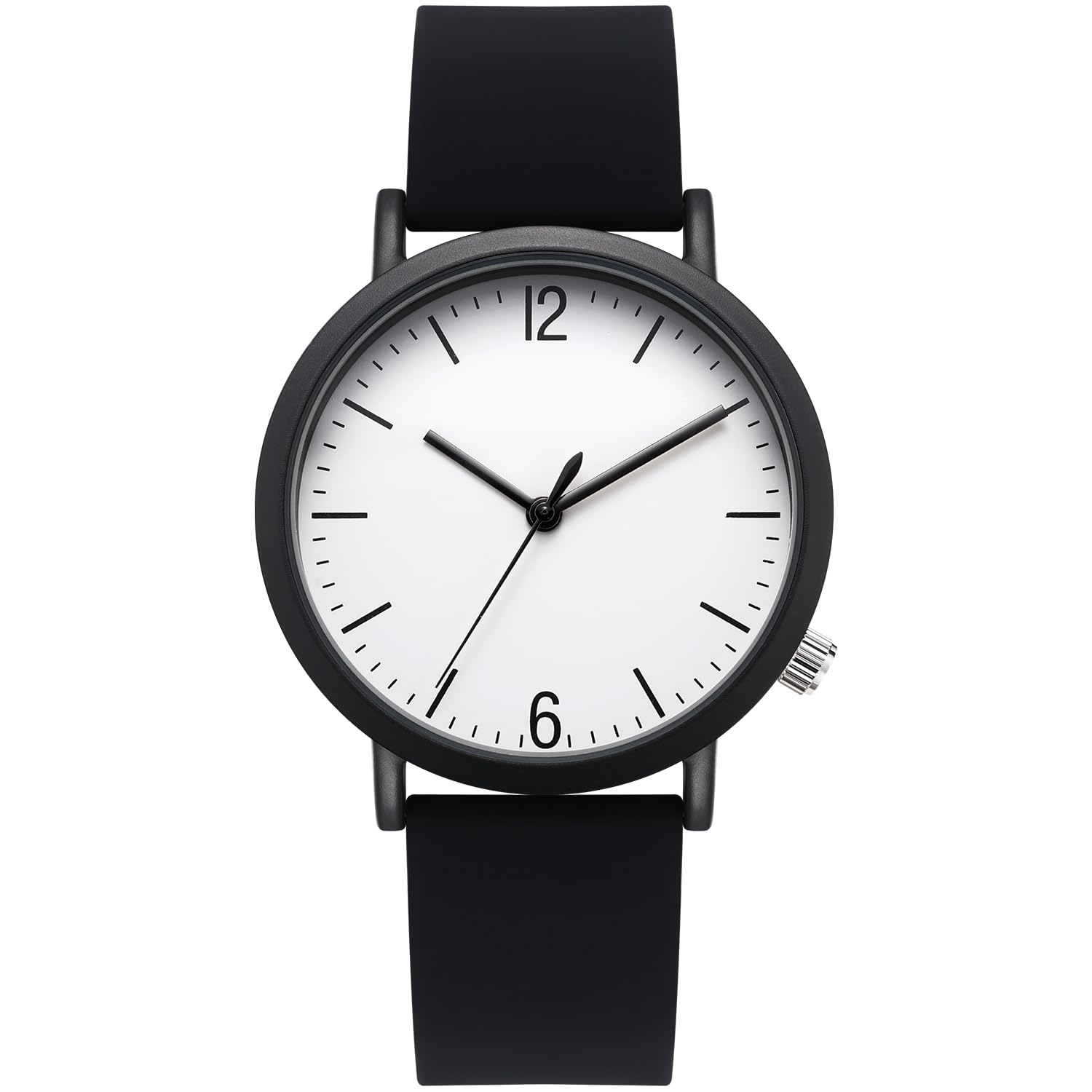 NUOVO Women's Silicone Sports Watch with Crystal Accents - Analog Display Casual Watch for Running, Gym & Everyday Wear - Leather Strap Ladies Wristwatch