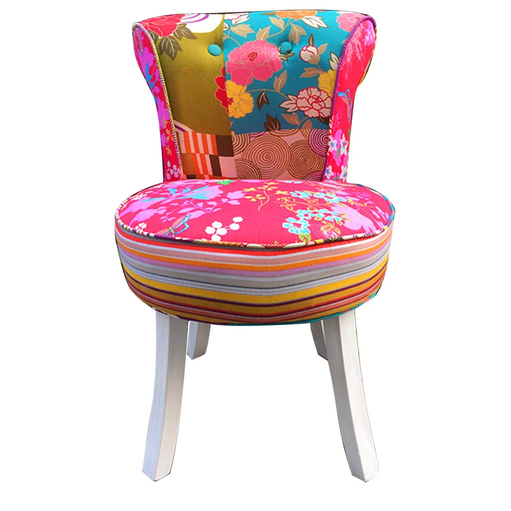 Luxury Velvet Vanity Bench with High Back - Padded Makeup Stool, Baroque Dressing Chair & Piano Stool - Solid Wood Legs - Perfect for Bedroom, Boudoir, or Dressing Room
