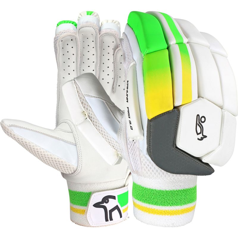 Kookaburra Kahuna Pro 3.0 Cricket Batting Gloves for Adults - Premium Leather Sports Gloves for Cricket Practice & Matches