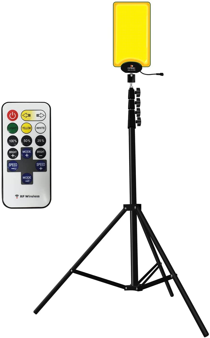 Conpex LED Camping Lantern with Tripod Stand & Remote Control - Portable Telescopic Light for Tents, Hiking, Backpacking, Emergency & Outdoor Adventures - Waterproof Camping Accessories for Campers & Survival Gear