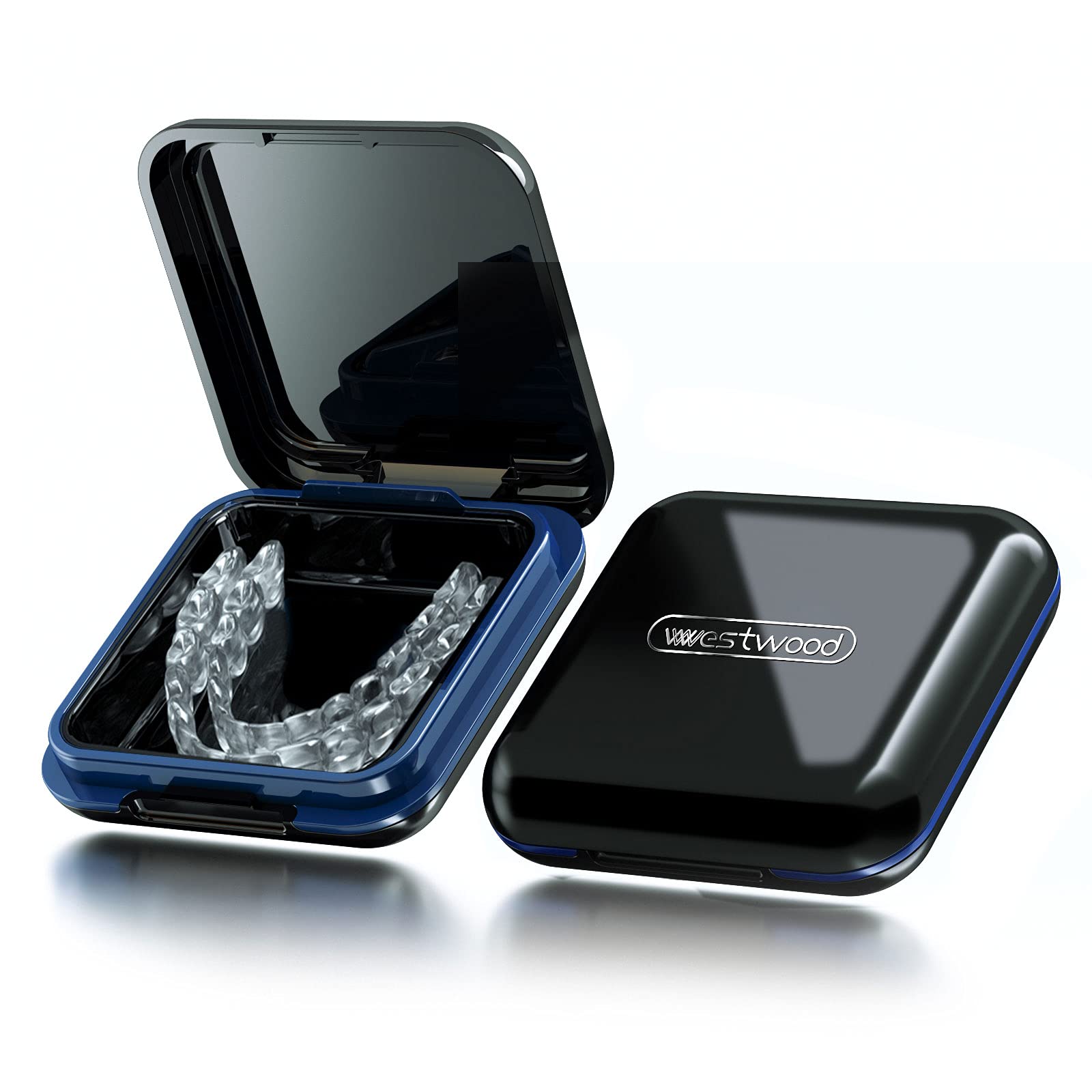 Night Guard Case with Hinge Lid - Large Slim Retainer Storage Box for Adults & Teens (1 Pack) | Perfect for Travel, Sports & Daily Dental Appliance Protection