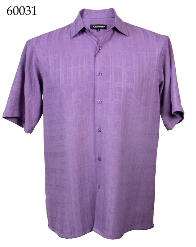 Bassiri Men's Short Sleeve Casual Shirt 60031 - Comfortable Summer Button Down Top for Work, Travel & Outdoor Activities