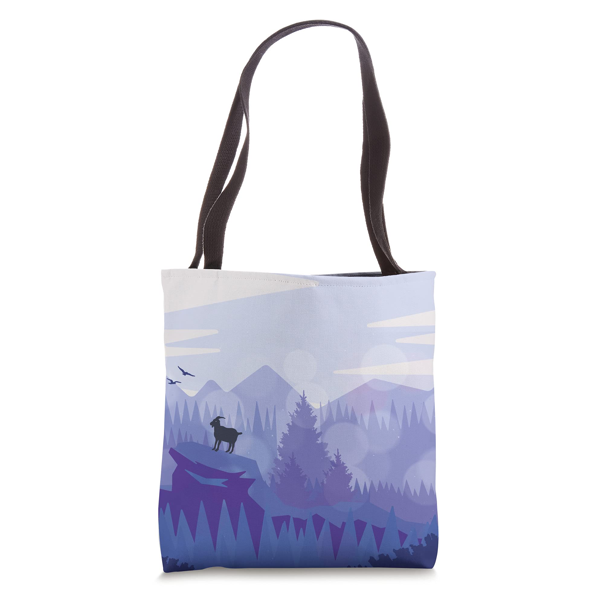 Goat Mountain Tote Bag - Durable Canvas Shoulder Bag for Women & Men - Perfect for Shopping, Beach, Work & Travel Accessories