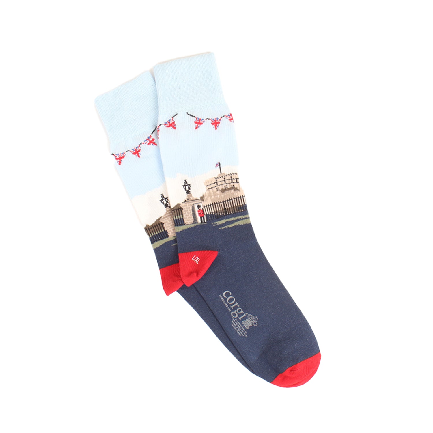 Premium Men's Cotton Socks - Breathable & Comfortable Windsor Castle Style for Everyday Wear, Work & Casual Outfits