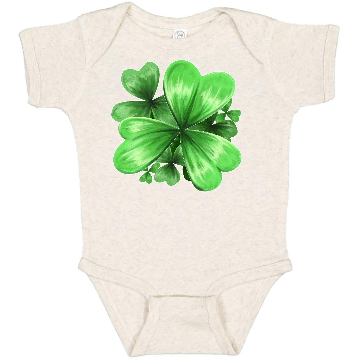 Inktastic Painted Clover Patch Shamrocks Baby Bodysuit - St. Patrick's Day Outfit for Boys & Girls | Cute Irish-Themed Onesie for Infants & Toddlers | Perfect for St. Paddy's Day Celebrations, Photos & Gifts