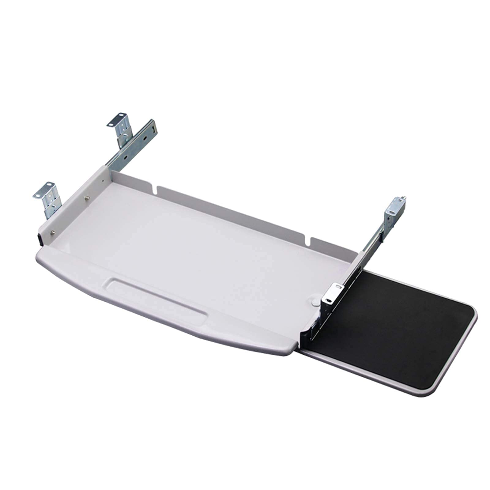Ergonomic Adjustable Under Desk Keyboard Tray - 3 Height Settings, Wide Slide-Out Platform with Mouse Pad for Comfortable Typing | Perfect for Home Office, Gaming Setup & Workspace Ergonomics